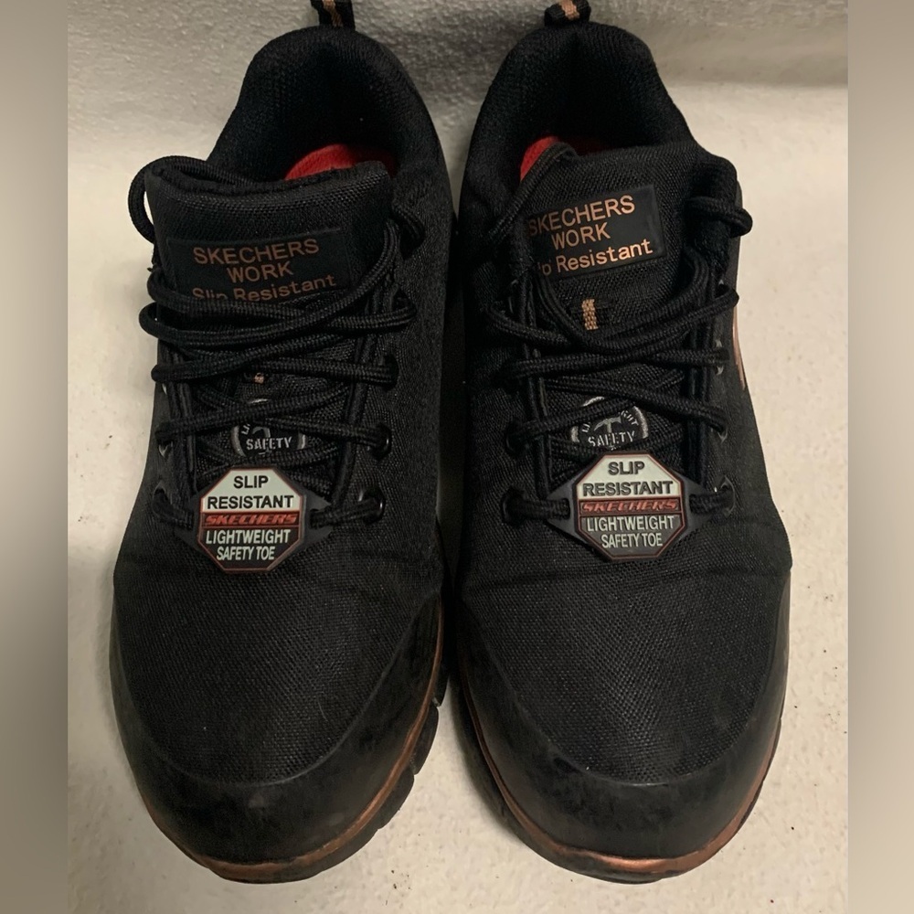 Skechers Work Slip Resistant Lightweight Safety Toe Size 6 Air Cooled Comfort